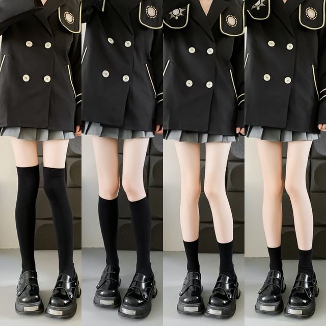 Mimiyu-Plain Socks Set