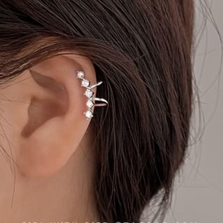 Gemsha-Rhinestone Ear Cuff Wrap Crawler Earrings