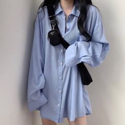 Superduper - Plain Oversized Shirt Superduper - Plain Oversized Shirt