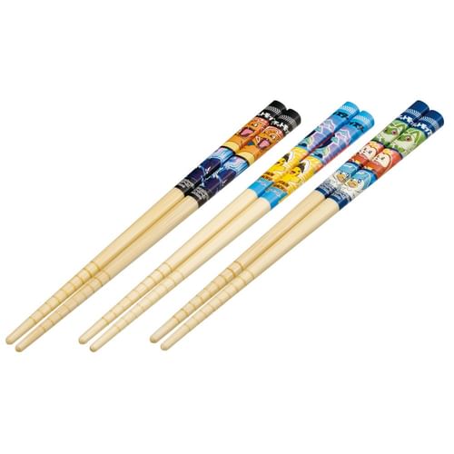 Skater Pokemon Bamboo Chopsticks - 6.5 Inch Japanese Made Non-Skid Tips