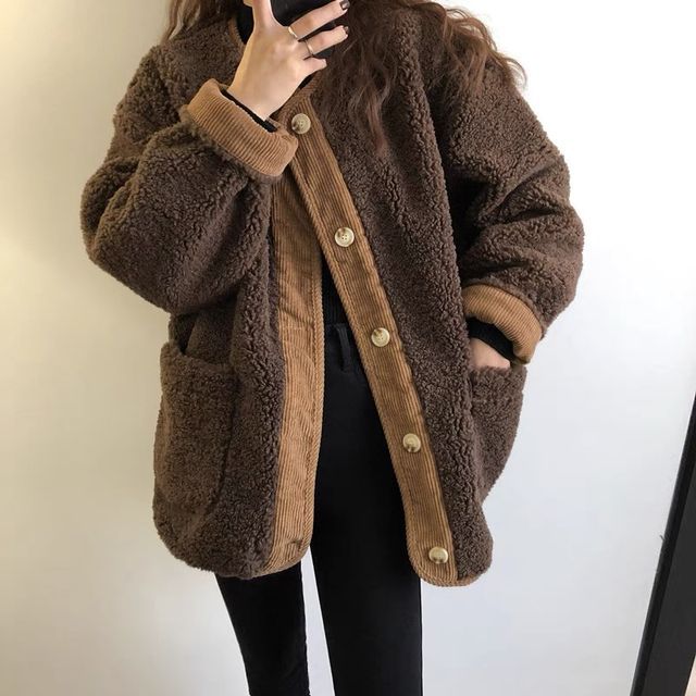 Everose-Faux Shearling Jacket