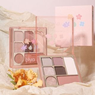 biya - Pink Mist Garden Eyeshadow Palette - 3 Types