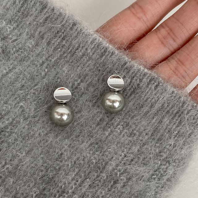 Hansha-Faux Pearl Drop Earring