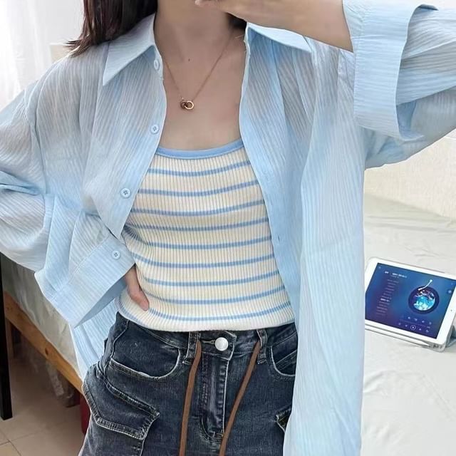 INEN-Long-Sleeve Plain Shirt