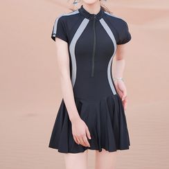 Little Dolphin - Short-Sleeve Swim Dress