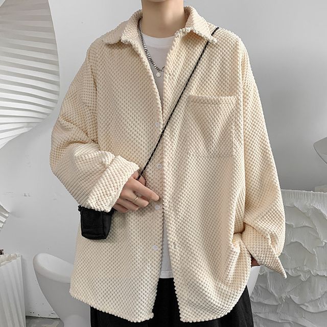 Nightbell-Corduroy Shirt Jacket