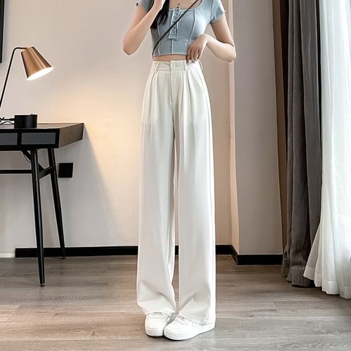 High Waisted Wide Leg Dress Pants – Just Polly Boutique