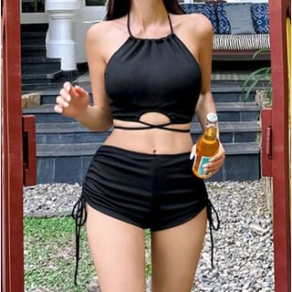 Maisee-Halter Neck Bikini Set