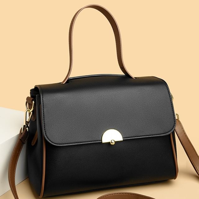 Mayanne-Flap Genuine Leather Crossbody Bag
