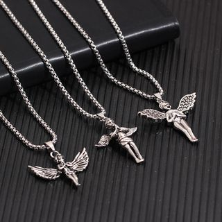 Aiyori Stainless Steel Angel Pendant Necklace YesStyle