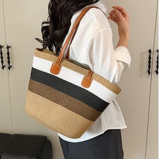 Skyglow-Straw Tote Bag