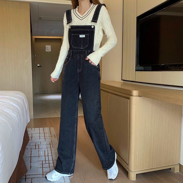 Luna Rouge Denim Jumpsuit YesStyle