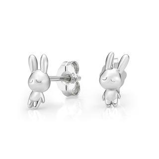 Kenny & co. - 925 Silver 3D Rabbit Earring in RH. Plated | YesStyle