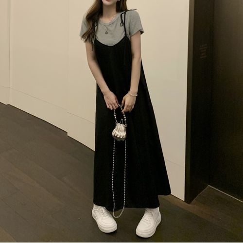 slim fit dress slacks REPELLER] Balloon Long Dress Balloon Long Dress Korean Fashion Korean Brand  kfashion Women's 2025 Spring/Summer New Arrivals Dress – WooStore