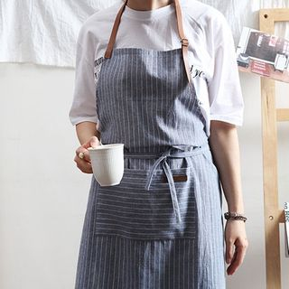 striped apron