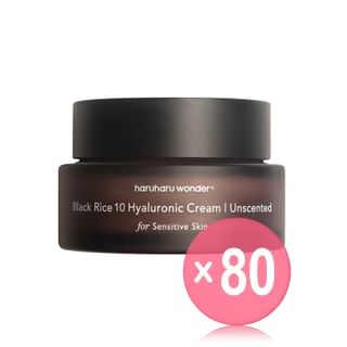 haruharu wonder - Black Rice 10 Hyaluronic Cream Unscented (x80) (Bulk Box)