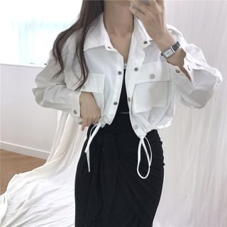Hanji Collared Plain Shirt Jacket Sale