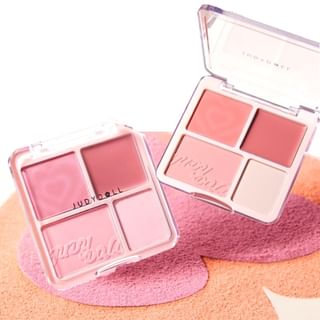 Judydoll - 4 Color Blush & Highlight Palette (1-3)