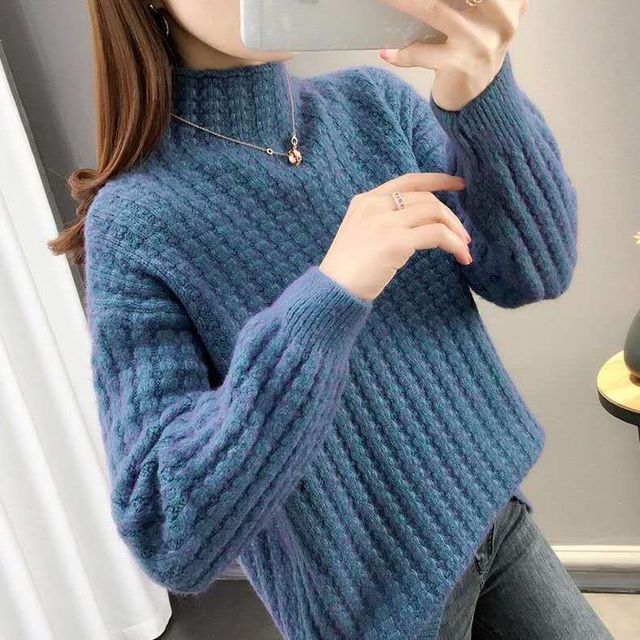 Astromeria Twist Turtleneck Sweater Yesstyle