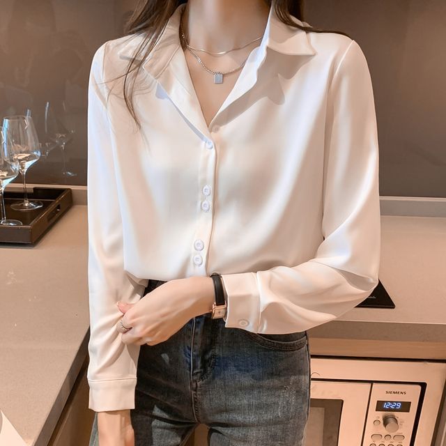 Dragan Pulse-Long-Sleeve Plain Shirt
