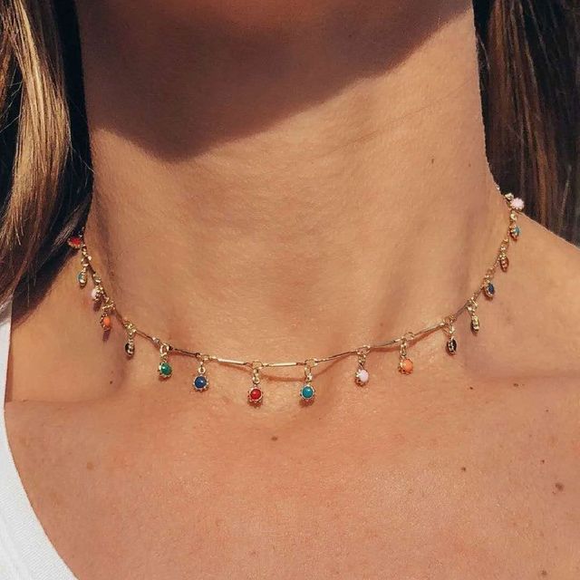 Sharkkira-Fringed Choker