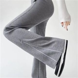 Everose-High Rise Plain Flared Sweatpants