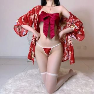 vynnure Kimono Lingerie Costume Set