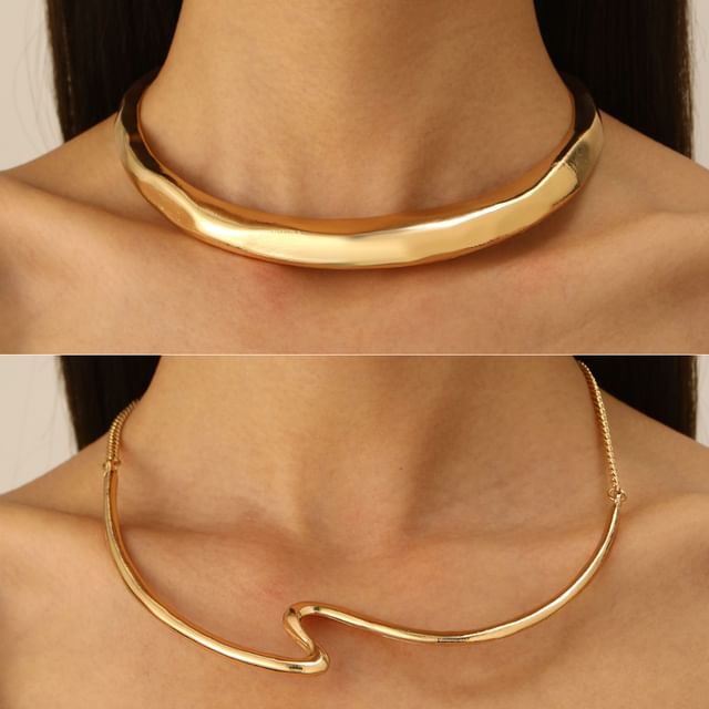 Seirios-Irregular Alloy Choker Various Designs