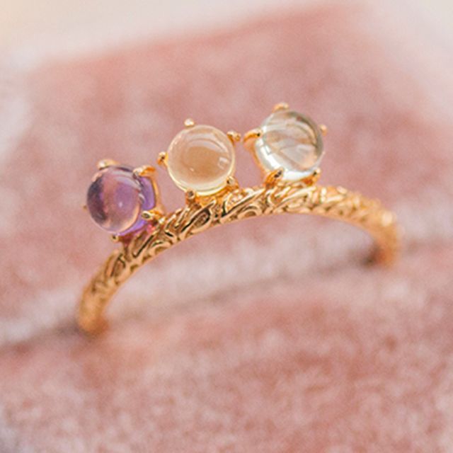 DECADES-Faux Crystal Ring