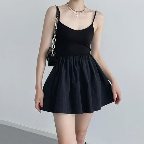 Spaghetti Strap Skater Dress