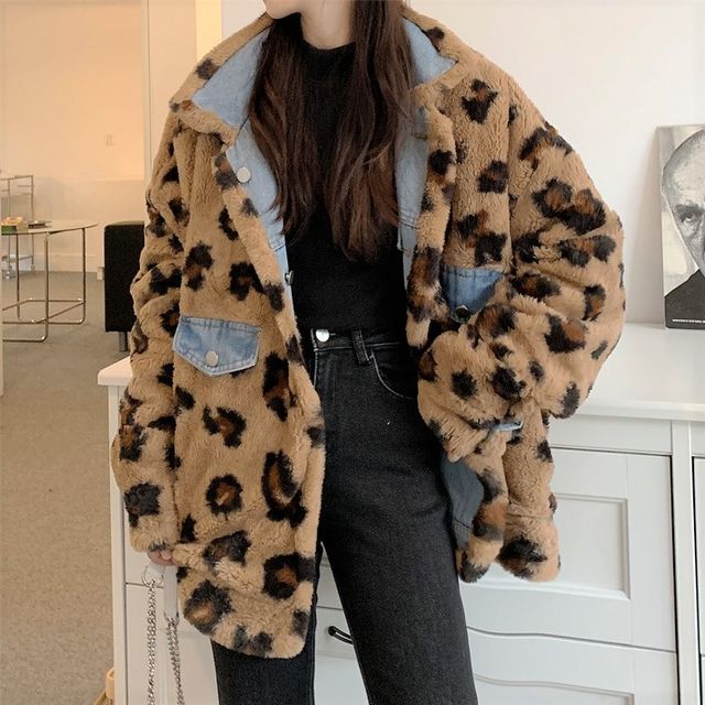 reversible fluffy jacket