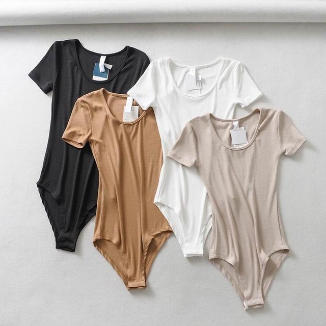 Ulark-Short-Sleeve Bodysuit Top