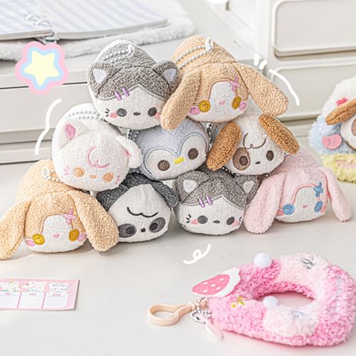 Plush bag charm sale