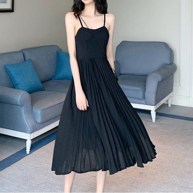 open lace back dress Midi Dress Women Elegant Summer New Fashion Evening Party Vintage Fema –  tavimart