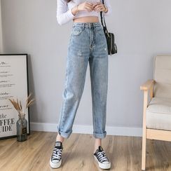 EFO - High Waist Tapered Jeans