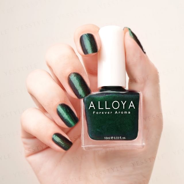 ALLOYA-Water-Based Natural Nail Polish Environmental Friendly 089 Black Opal