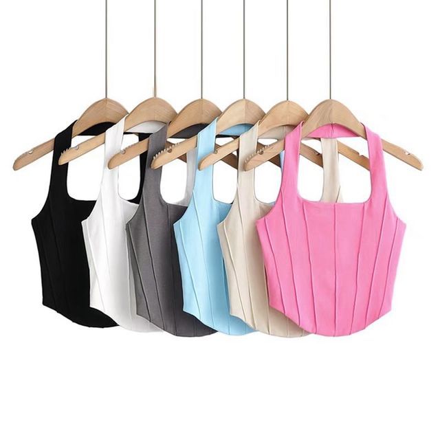 Ulark-Halter Crop Tank Top