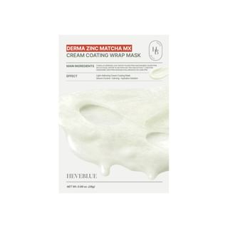 HEVEBLUE - Derma Zinc Matcha MX Cream Coating Wrap Mask Set