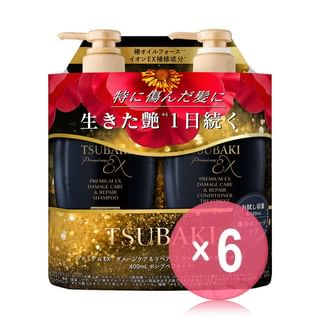 Shiseido - Tsubaki Premium EX Damage Care & Repair Shampoo & Conditioner Set (x6) (Bulk Box)