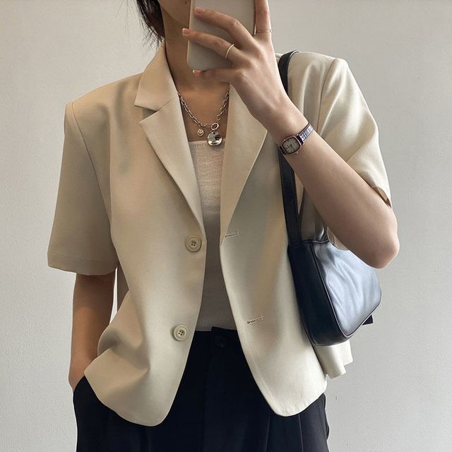 Lewwe-Elbow-Sleeve Blazer