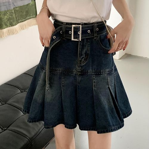 Denim skirt clearance yesstyle