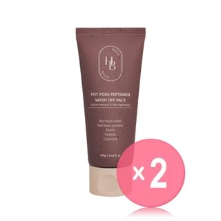 HEVEBLUE - Pot Pore Peptamin Wash Off Pack 2pcs Bundle Set