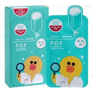 mediheal line friends pdf ac dressing ampoule mask MEDIHEAL Line Friends P.D.F AC-Dressing Ampoule Mask (10pcs/box)