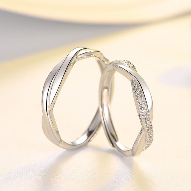 Tinseltown-Couple Matching Rhinestone Ring