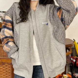 YANGI Plaid Zip Jacket