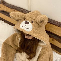 YOOKIE - Bear Ear Hooded Onesie Pajama