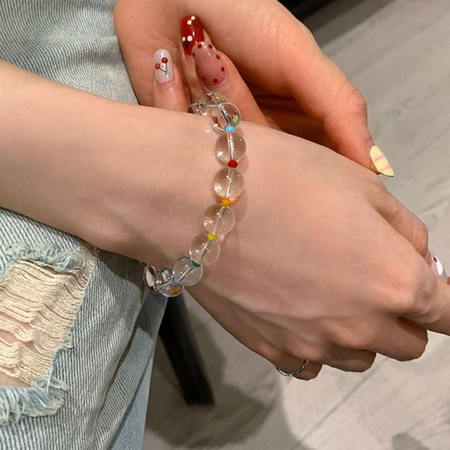 Sharkkira-Glass Bead Bracelet