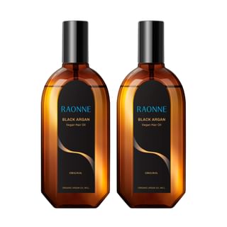 RAONNE - Black Argan Vegan Hair Oil Jumbo Duo Set