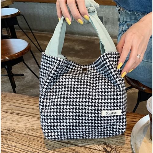 Houndstooth 2025 lunch bag