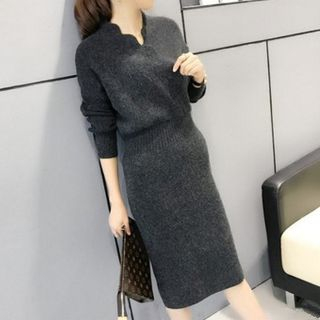 plain sweater dress